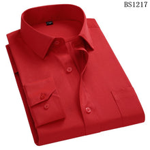 Load image into Gallery viewer, Plus grande taille 8XL 7XL 6XL 5XL 4XL hommes affaires décontracté à manches longues chemise classique rayé mâle robe sociale chemises violet bleu