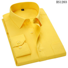 Load image into Gallery viewer, Plus grande taille 8XL 7XL 6XL 5XL 4XL hommes affaires décontracté à manches longues chemise classique rayé mâle robe sociale chemises violet bleu