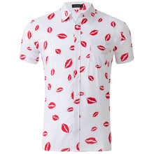 Load image into Gallery viewer, Shirts Men Dress Summer Beach Holiday Clothing Fashion Printed Cotton Chemise Short Sleeve Casual Hawaiian Shirt Blouse
