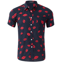 Load image into Gallery viewer, Shirts Men Dress Summer Beach Holiday Clothing Fashion Printed Cotton Chemise Short Sleeve Casual Hawaiian Shirt Blouse
