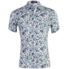 Load image into Gallery viewer, Shirts Men Dress Summer Beach Holiday Clothing Fashion Printed Cotton Chemise Short Sleeve Casual Hawaiian Shirt Blouse
