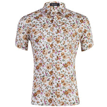 Load image into Gallery viewer, Shirts Men Dress Summer Beach Holiday Clothing Fashion Printed Cotton Chemise Short Sleeve Casual Hawaiian Shirt Blouse
