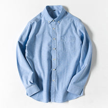 Load image into Gallery viewer, Men Shirts Cotton Long Sleeve Slim Blouse Men Women Couple Korean Style Casual Cotton Solid Color Shirt 2020 Fashion Spring
